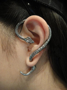 Silver Snake Cuff Earring