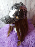 SnakeSkin Leather Hat